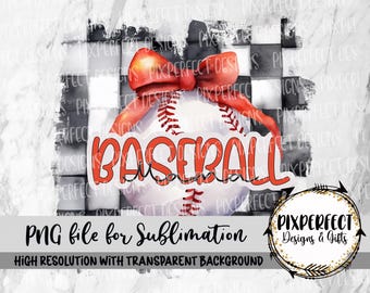 Baseball Mama PNG: Black Checkered Bow Design (Digital Download