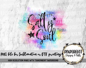 Salty Soul Sublimation Design: Beach Summer Vacation (PNG Digital Download)