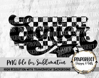 Senior 2027 Checkered Sublimation Design: DTF PNG (Digital Download)