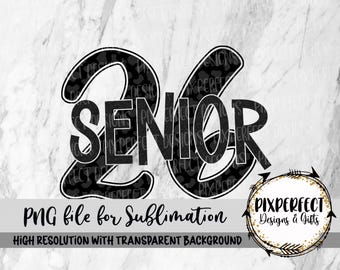 Senior 2026 Leopard Glitter PNG: Sublimation Design (Digital Download