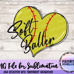 Softballer Design: Sports Sublimation PNG (Digital Download)