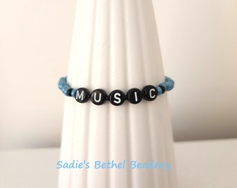 Music-lover stretch bracelet