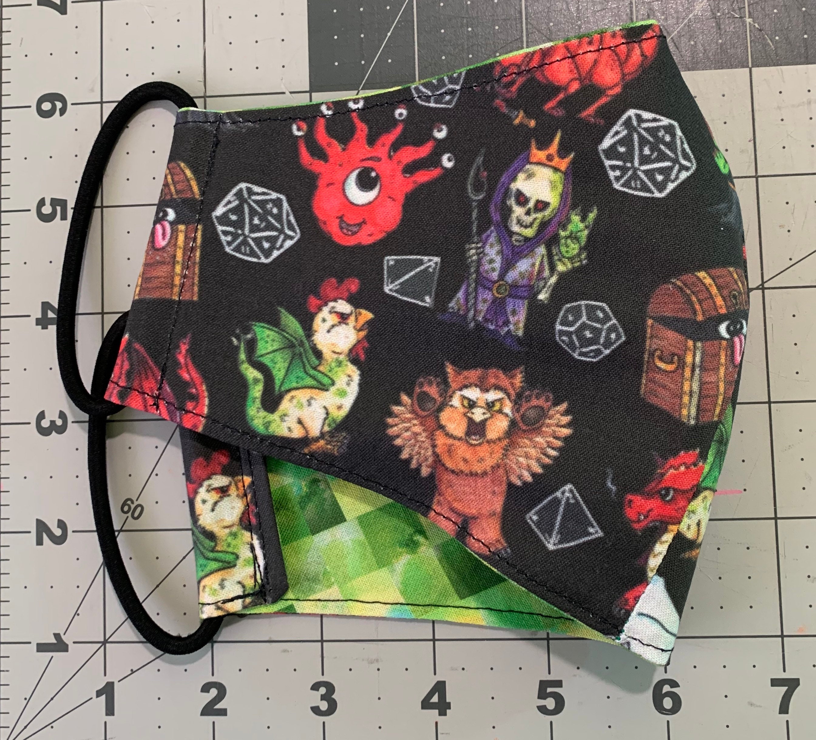 D&D Dungeons and Dragons Monsters Reversible Face Mask Etsy