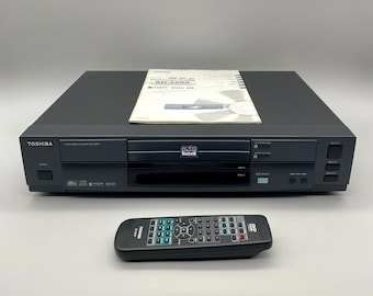 1997 Toshiba DVD/CD Player Black With Original Remote Works