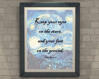 Houd uw ogen op de sterren en je voeten op de grond