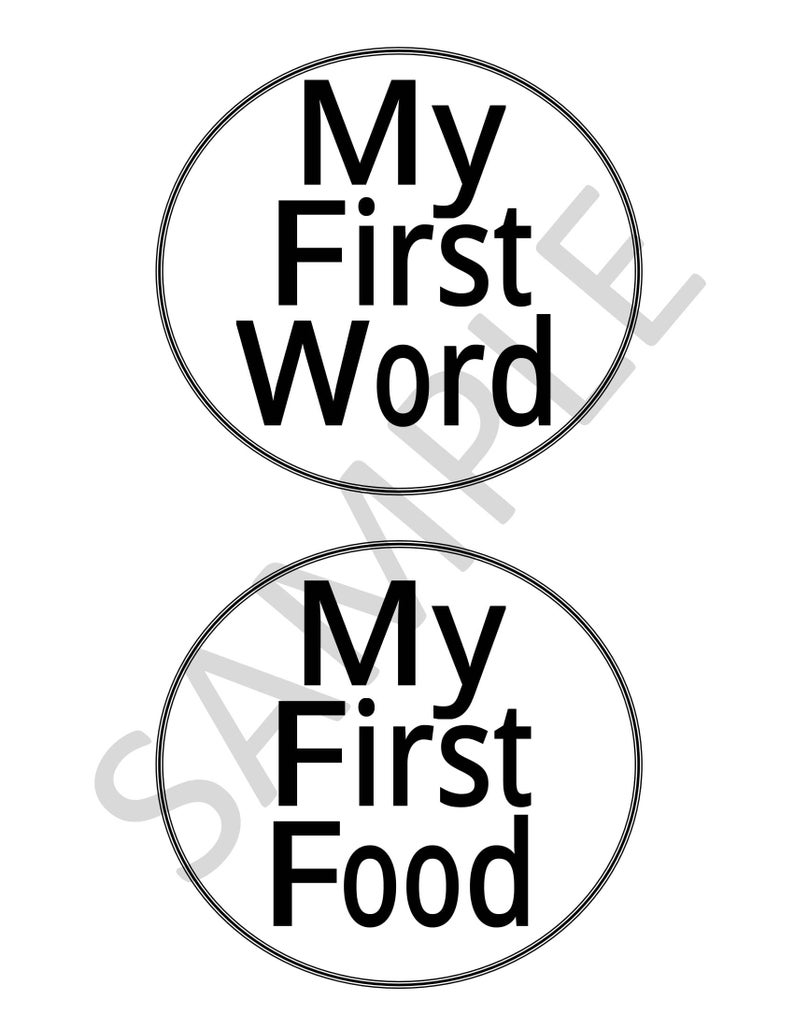 Baby Milestones PDF Instant Download - Etsy