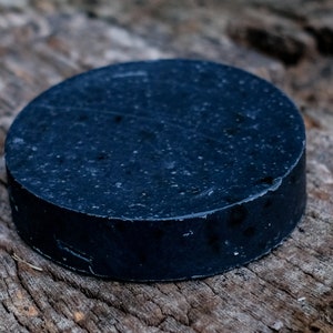 Sabonete facial de carvão ativado, óleo de melaleuca, desintoxicante, pele oleosa, acne, vegano, manteiga de manga, argila verde francesa, preto, sabonete facial, facial diário