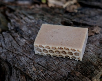 Oatmeal Goat Milk Honey Bar Soap, Handmade, Shea Butter, Exfoliating, Favors, G'oatmeal And Honey