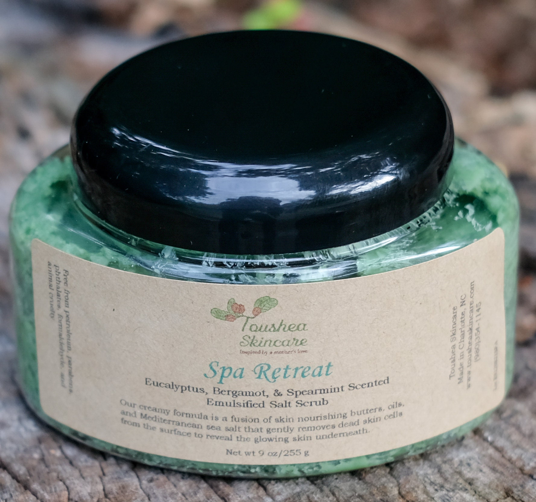 Spa Retreat Mediterranean Sea Salt Exfoliating Body Scrub, Handmade With Shea Butter, Cocoa Butter, And Essential Oils