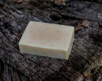 Unscented Handmade Soap w/ Goat Milk, Oatmeal, Honey, & Shea Butter  Unscented G'oatmeal And Honey