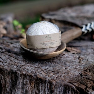Large Oatmeal, Milk, And Honey Scented Bath Bomb With Shea Butter, Goat Milk, Oatmeal, And Honey, Spa, Relaxation, G&#39;oatmeal & Honey