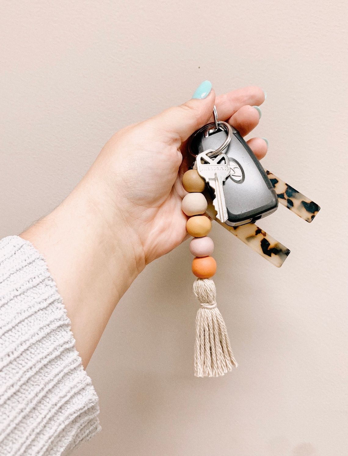 CLAY BEAD KEYCHAIN polymer clay keychain polymer clay Etsy