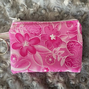 Keychain pouch/credit card pouch/coin purse/ breast cancer awareness