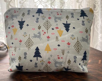 Handmade Woodland Creatures Cosmetic Bag