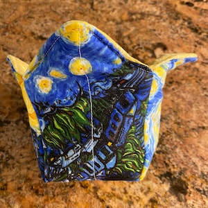 Starry Night Ice Cream pint cozy