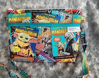 Borsa a tracolla Mandalorian fatta a mano – Borsa a spalla ispirata a Star Wars – Regalo per fan