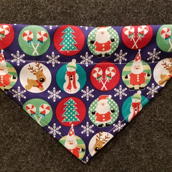 Christmas Themed Pet Neck kerchief/Dog lover/Christmas/Bandana/dog accessory