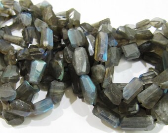 Natural Neon Apatite Laser Cut Nugget Shape Beads 10x15 to 12x17mm Strand 10inch