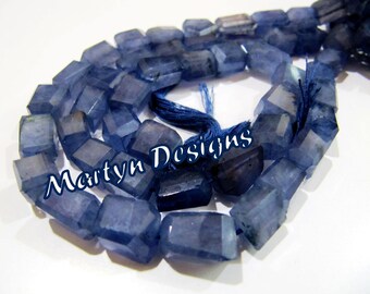 Natural Neon Apatite Laser Cut Nugget Shape Beads 10x15 to 12x17mm Strand 10inch