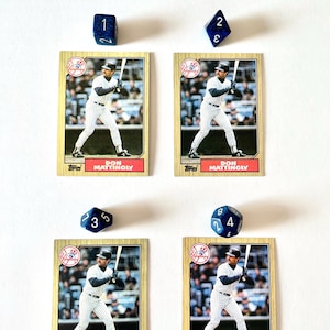 1987 Don Mattingly Topps 500 New York Yankees MLB Baseball Trading Card