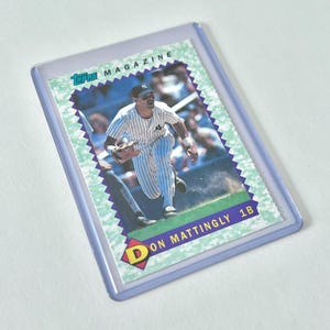 1990 Don Mattingly Topps TM 17 Topps Magazine New York Yankees MLB Baseball Trading Card