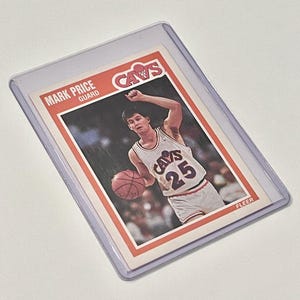 Cartão colecionável de Mark Price Fleer 29 Cleveland Cavaliers NBA Basketball Player de 1989