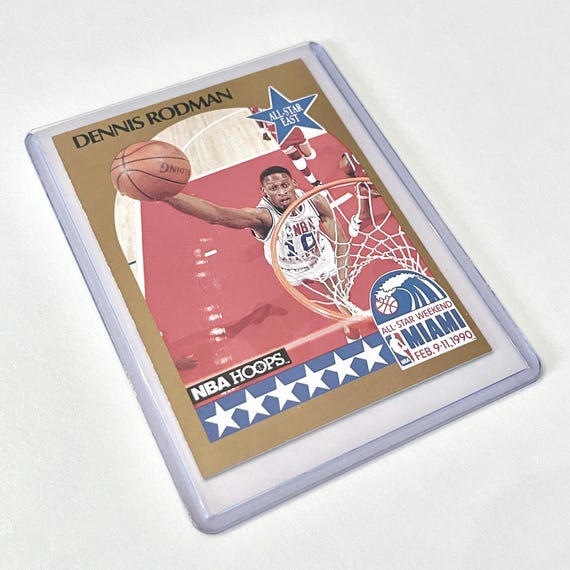 1990 Dennis Rodman NBA Hoops 10 All Star East Detroit Pistons NBA