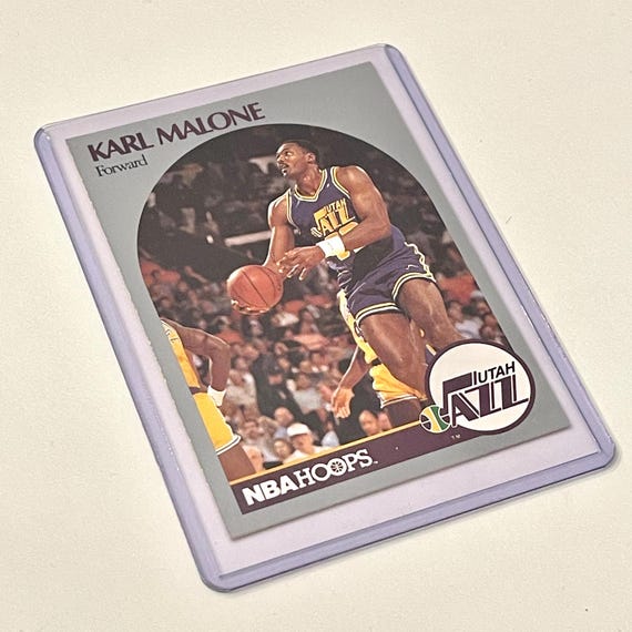 1990 Karl Malone NBA Hoops 292 Utah Jazz NBA Basketball Player
