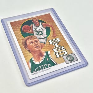 1991 Larry Bird Oberdeck 77 Die Wahl des Sammlers Boston Celtics NBA Basketball Player Trading Card