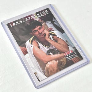 1992 John Stockton Skybox 86 USA Koszykówka Poza Boiskiem Utah Jazz NBA Koszykarz Karta Kolekcjonerska