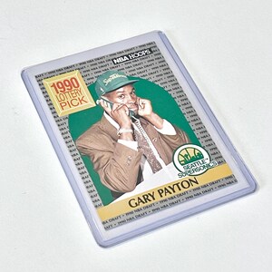 1990 Gary Payton NBA Creolen 391 Rookie Draft Lotterie Pick Los Angeles Supersonics NBA Basketball Spieler Sammelkarte