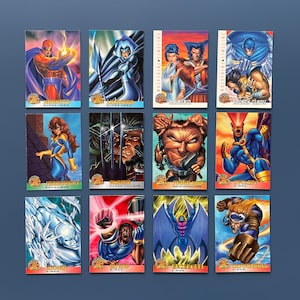 1996 X-Men Marvel Fleer Comics Cartões Colecionáveis Homem-Aranha