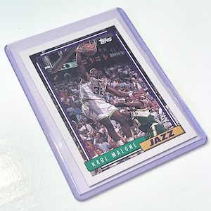 1992 Karl Malone Topps 20 Utah Jazz NBA Basketball Player Sammelkarte