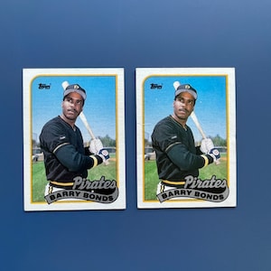 1989 Barry Bonds Topps 620 Error Baseball Card