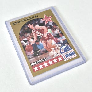 1990 John Stockton NBA Hoops 25 All Star West 4 Utah Jazz NBA Koszykarz Karta kolekcjonerska