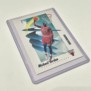 Cartão colecionável de jogador de basquete da NBA do Chicago Bulls, Michael Jordan Skybox 39, 1991