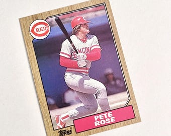 1987 Pete Rose Topps 200 Reds MLB Baseball Trading Card