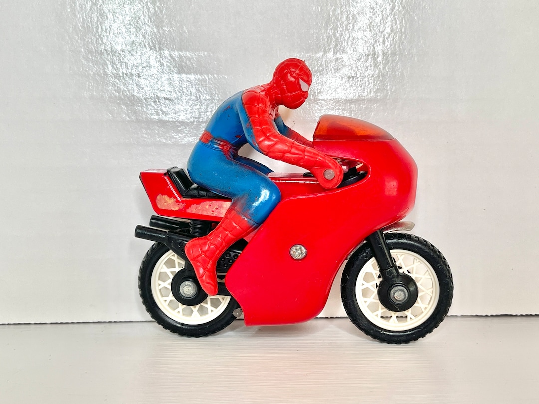 1980 the Amazing Spider-man Motorcycle Spider Bike Marvel