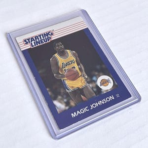 Carte de départ 1988, joueur de basket-ball NBA des LA Lakers de Kenner, équipe de départ de Magic Johnson