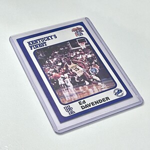 1988 Ed Davender Kentucky's Finest Kentucky Farm Bureau Insurance Collegiate Collection 47 NBA Basketball Player Trading Card