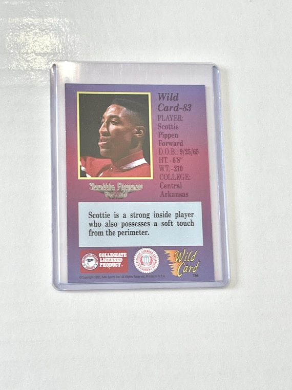 1992 Scottie Pippen Wild Card 83 1st Edition Chicago Bulls NBA Basketball Player Trading Card - Etsy 1992 Scottie Pippen Wild Card 83 1st Edition Chicago Bulls NBA Basketball Player Trading Card - Etsy