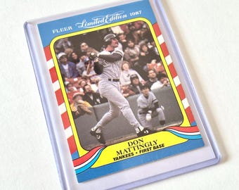 don mattingly limited edition baseball cards Amazon.com: 1987 Fleer Limited Edition Don Mattingly Yankees Baseball Card  #26 of 44 : Collectibles & Fine Art