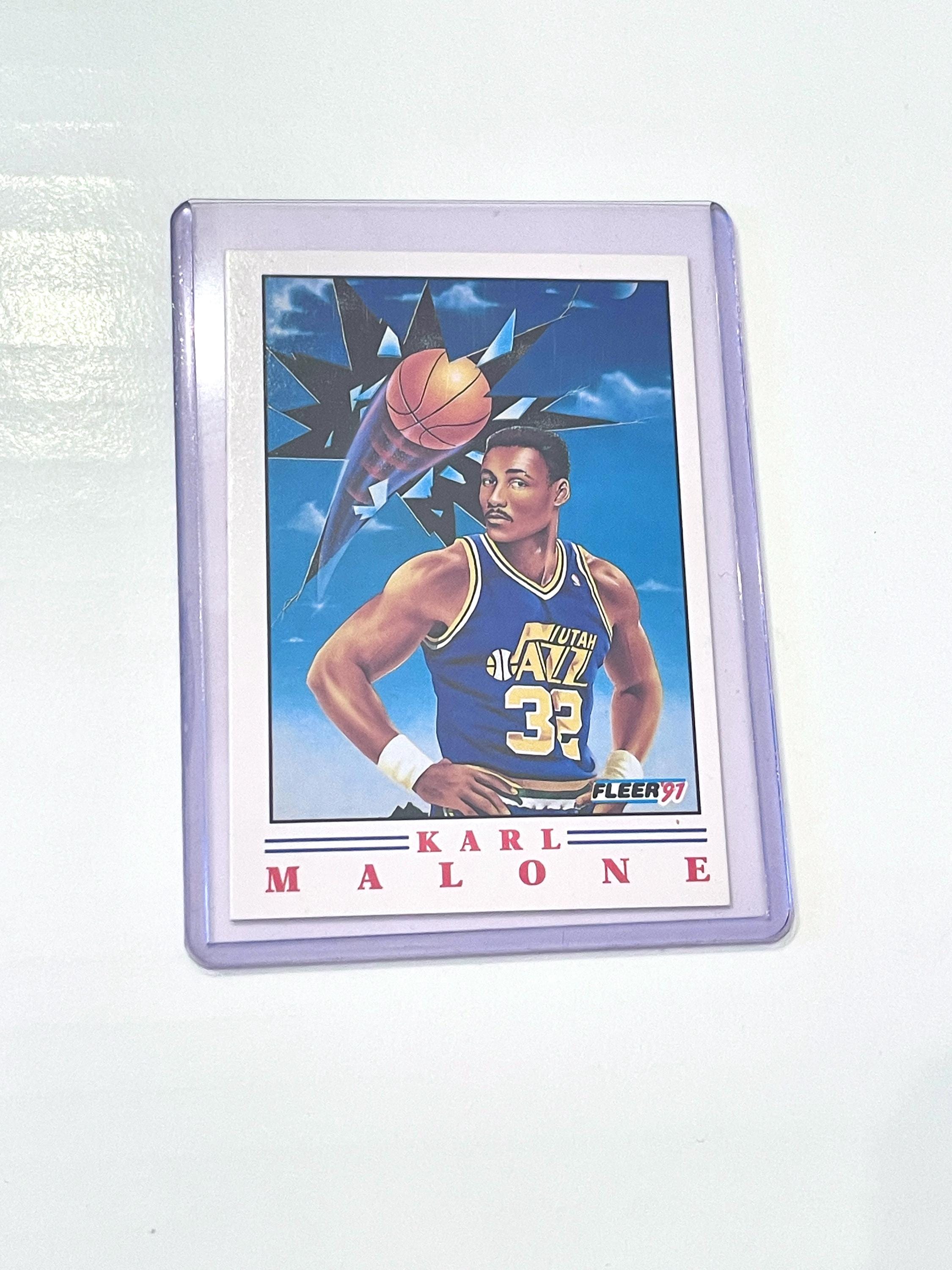 1991 Karl Malone Fleer 5 of 6 Utah Jazz NBA Basketball Player