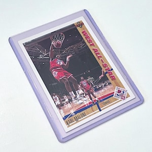 1991 Karl Malone Upper Deck 51 All-Star West Utah Jazz NBA Koszykarz Karta kolekcjonerska