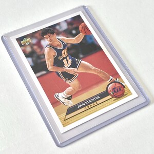1993 ジョン ストックトン アッパー デッキ P41 ユタ ジャズ NBA バスケットボール選手トレーディング カード