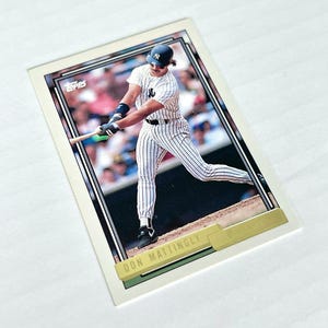 1992 Don Mattingly Topps 300 Gold New York Yankees MLB Baseball Trading Card