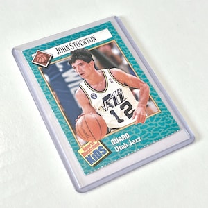 1990 John Stockton Sports Illustrated Kids 104 Utah Jazz NBA Koszykarz Karta kolekcjonerska