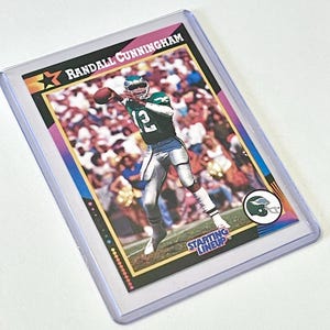 1992 Randall Cunningham Starting Lineup Kenner Philadelphia Eagles NFL Football Player Trading Card