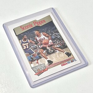 1991 Scottie Pippen NBA Hoops 456 Suprema Corte Chicago Bulls NBA Jogador de Basquete Cartão Colecionável