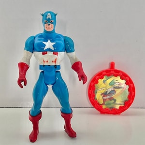 1984 Captain America DC Comics Super Powers Kenner Toy Action Figure